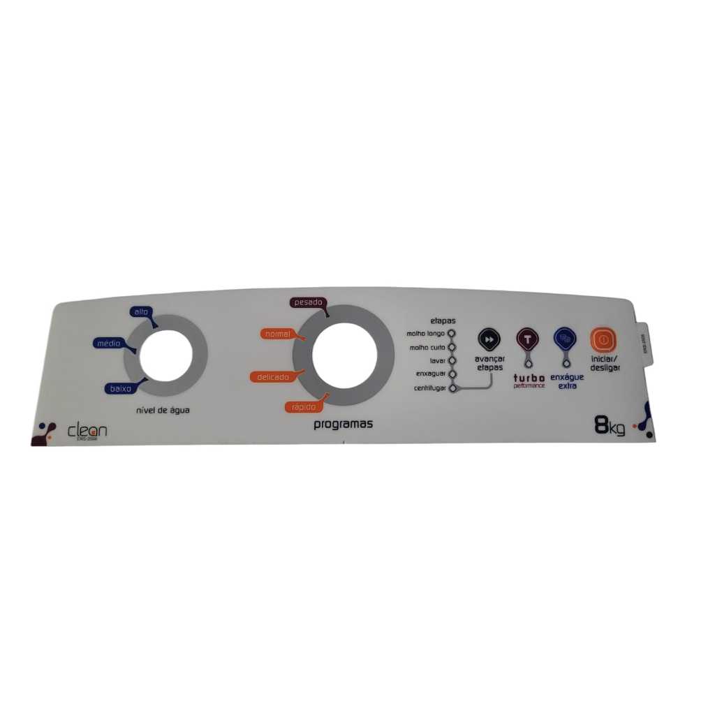 Adesivo Painel Decorativo Lavadora Brastemp Clean 8kg BWB08A 2721