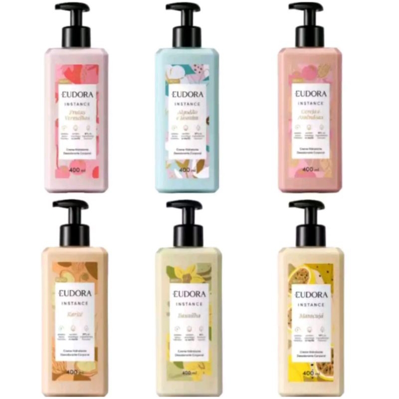 Hidratante Instance refil 350 ml Eudora ( escolha a sua fragrância)