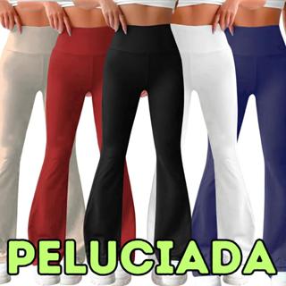 Flare Flanelada Peluciada Suplex Boca de Sino Bailarina Zero Transparência Cintura alta em Oferta na Shopee