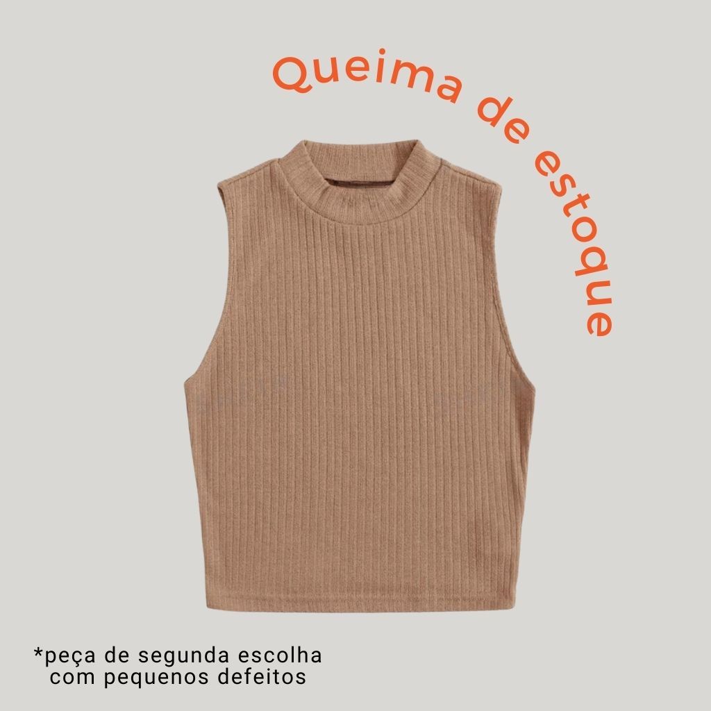 Cropped Segunda Escolha com Pequenos Defeitos - Cor Sortida