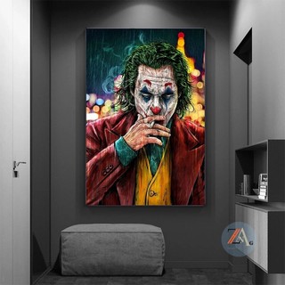 Quadro decorativo 1 peça 40x60 Estrela de cinema moderno abstrato coringa grafite colorido para sala quarto