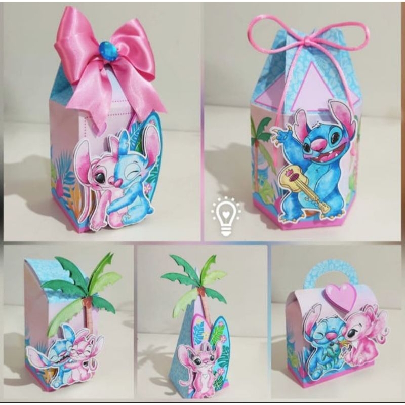 Kit caixas personalizadas Stitch/Lembrancinha de aniversário infantil
