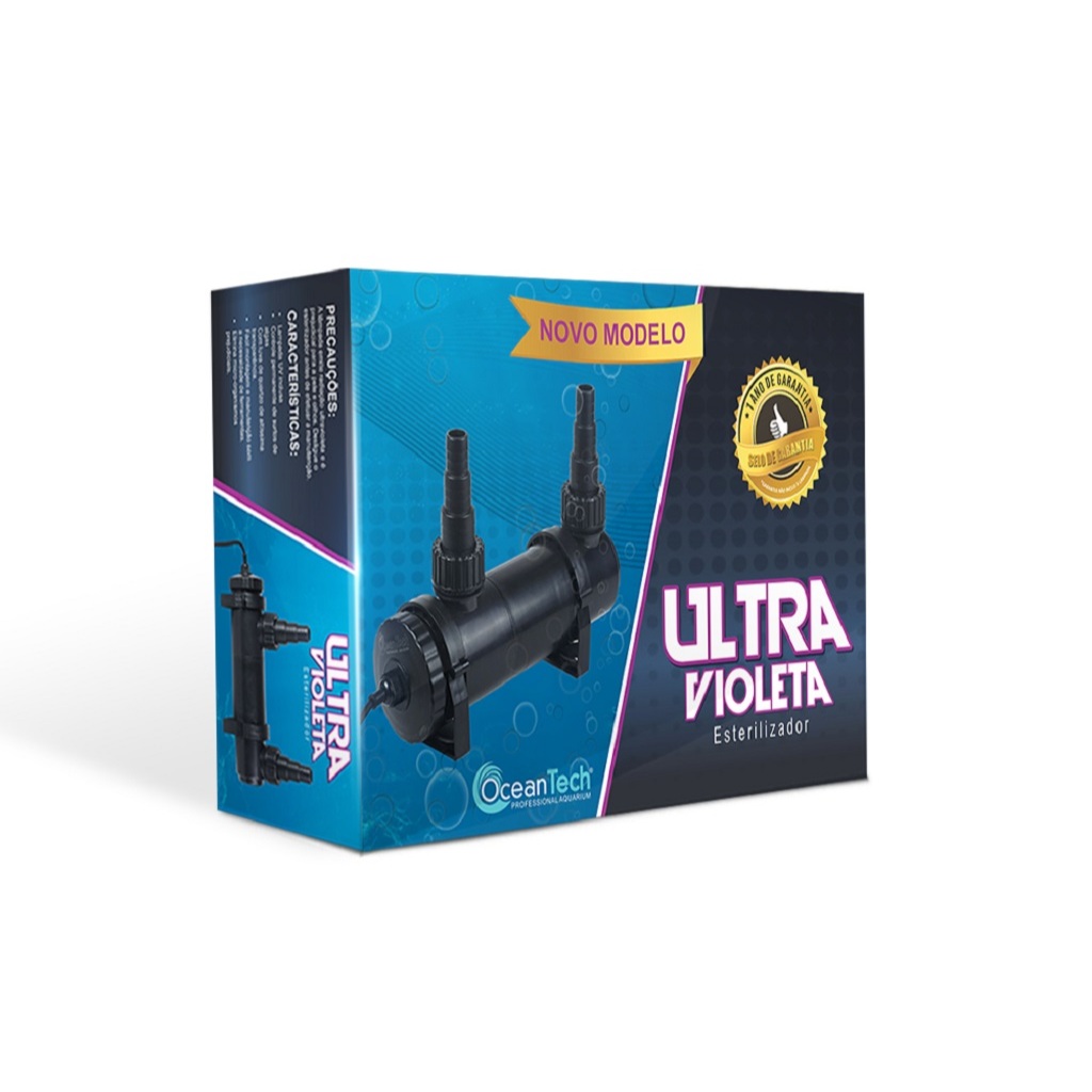 Esterilizador Filtro UV PU-55W Ocean Tech 110v p/ Aquários e Lagos