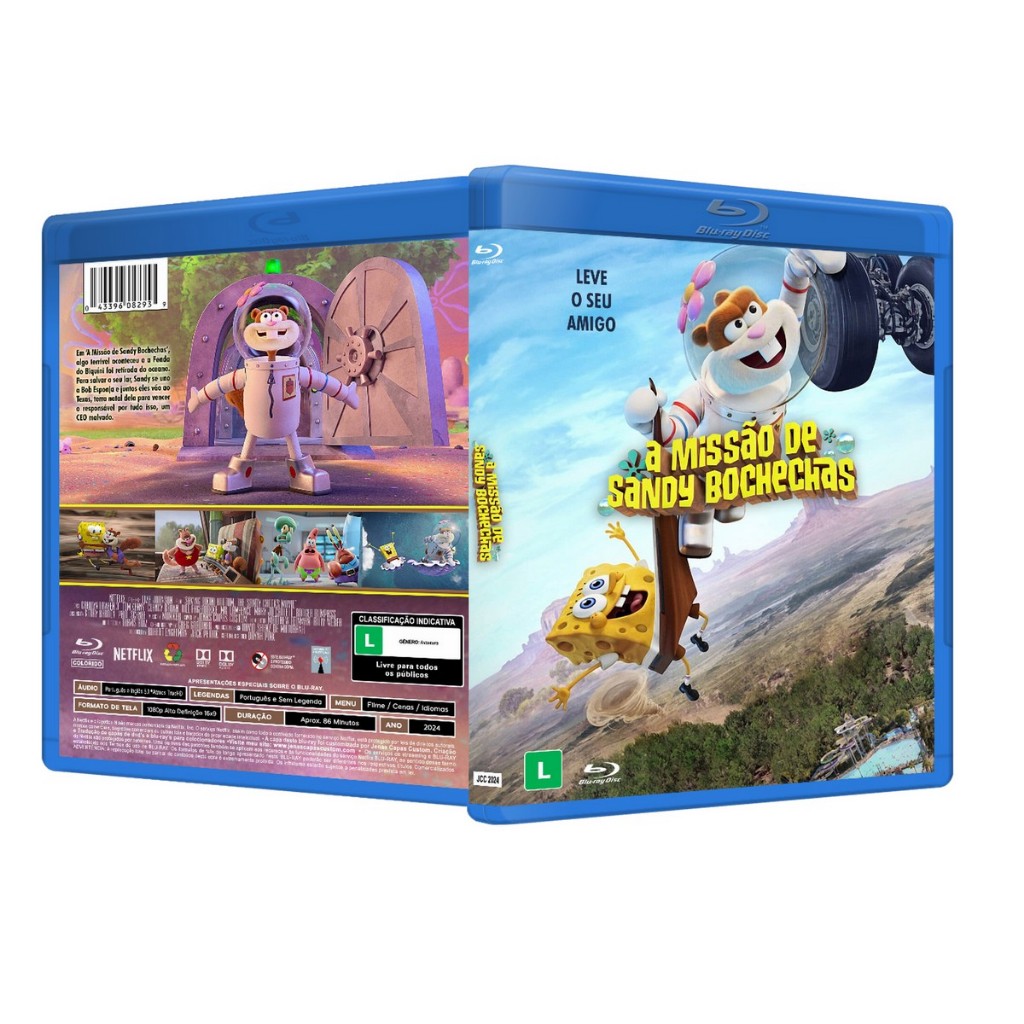 Blu-ray: A Missão De Sandy Bochechas DUB/LEG [PERSONALIZADO]