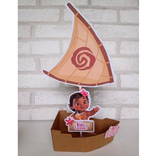 Barco Moana Centro de Mesa Personalizado em Oferta na Shopee