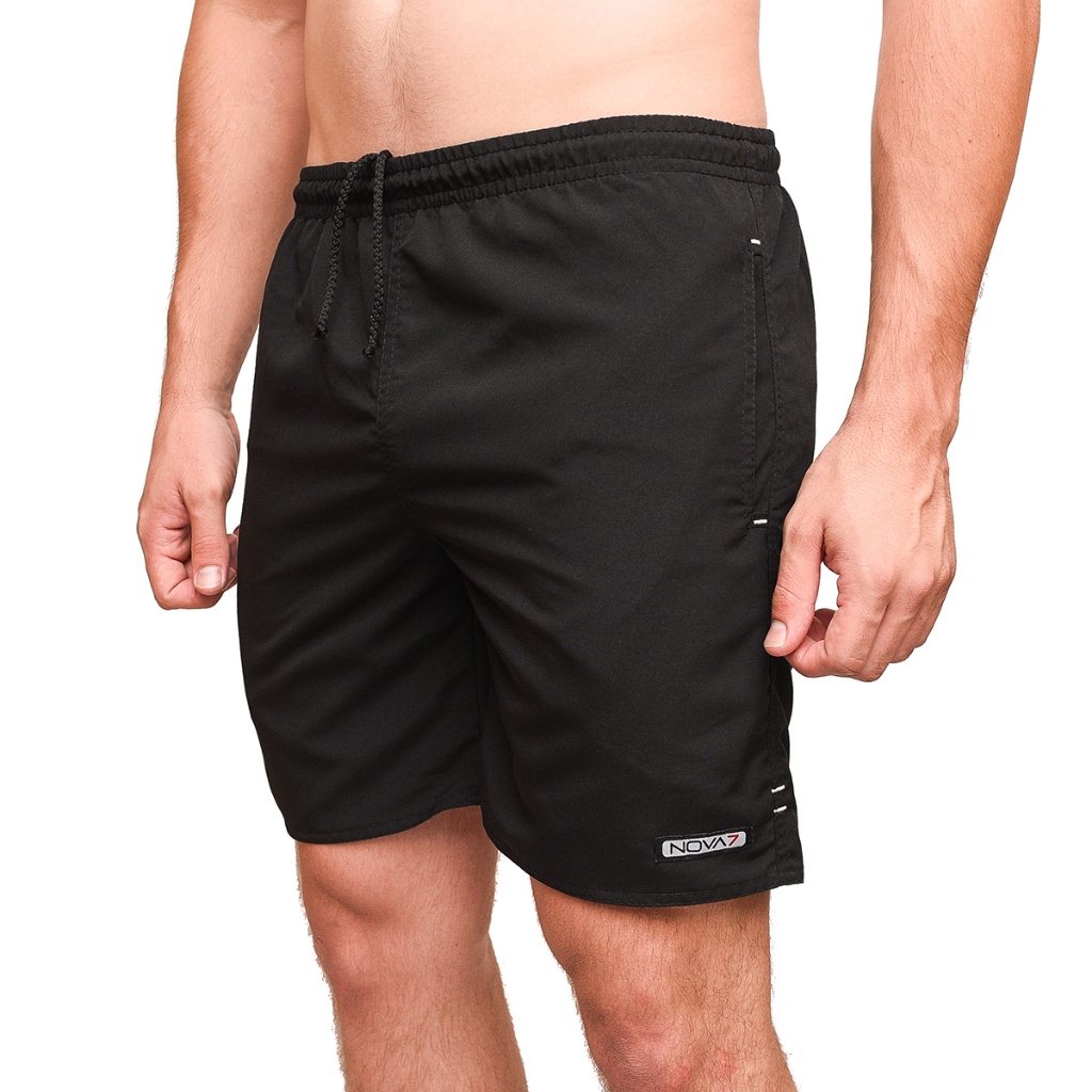 Kit 3 Shorts Bermudas Tactel Masculino Extra Leve Macio Elástico Cordão Plus Size Barato Corrida — imagem 2 de 2