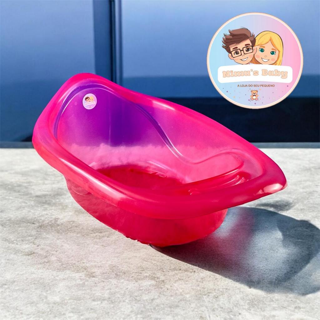 Banheira de Bebê 22 Litros Banheira Translúcida Menino Menina Banheira de Bebê Plástica