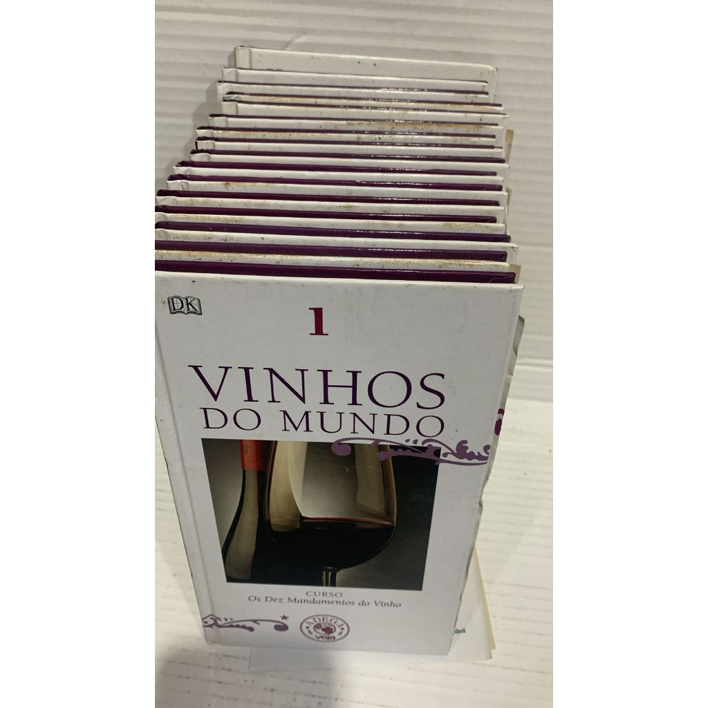 LIVRO - Coleção Vinhos do Mundo - 16 Volumes - Adega Veja - Traduçao Jorge Zahar/ Christian Burgos (editor)