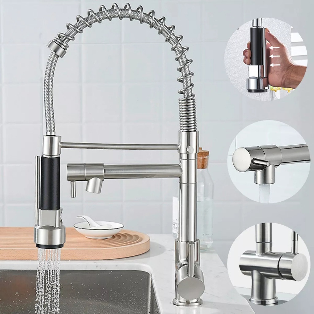 Torneira Cozinha Gourmet Monocomando Com Spray Extensor