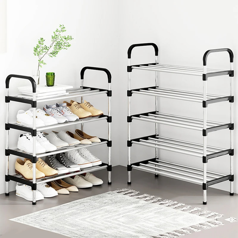 Sapateira Vertical Ajustável 5 Prateleiras 18 Pares de Sapatos Calçados Aço Organizador Desmontável