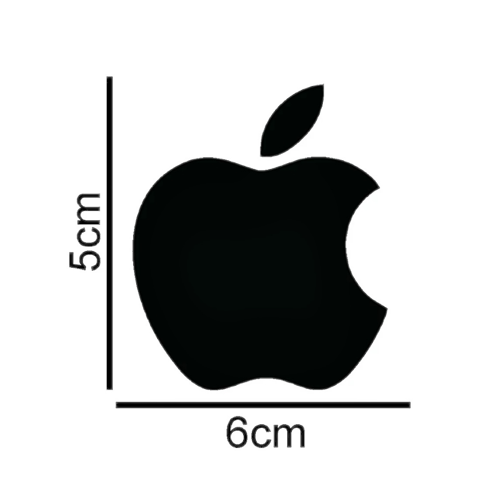 Imagem Um Adesivo Apple Maça 6x5cm  Diversas Cores Decoração Imac Iphone Ipad