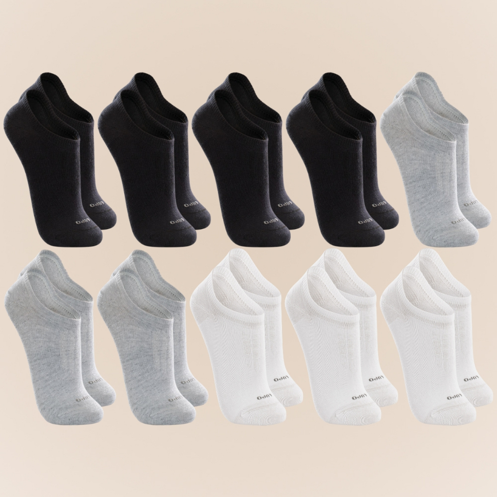 Kit De 10 Pares Meias Cano Invisível Lupo Sport Algodão Soquete Sapatilha Unissex - Men Clothes