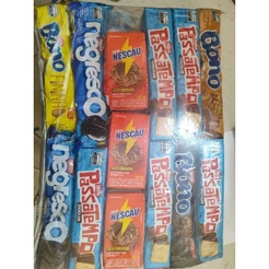 kit biscoito 10 Nestlé para lanche + 3 achocolatado