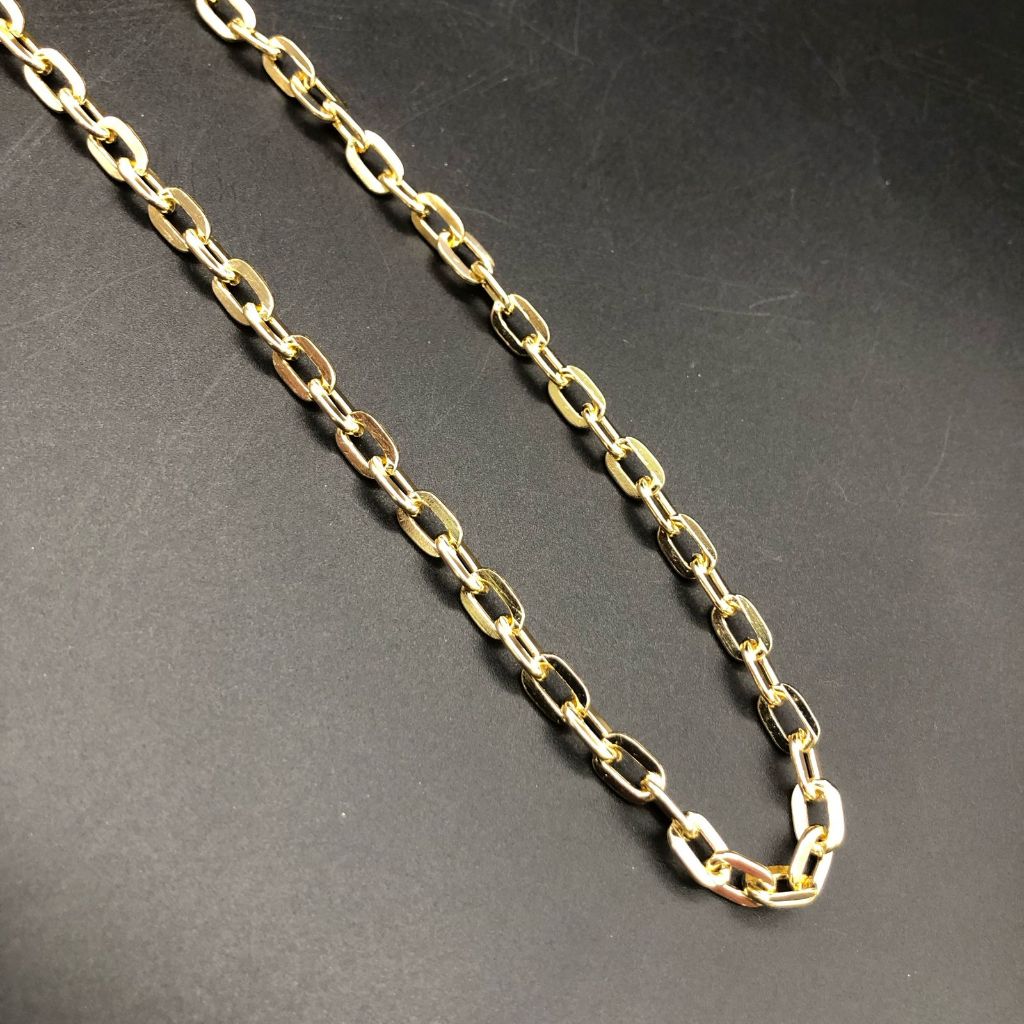 Corrente de Alumínio Prata ou Dourada – 5 Metros / 5mm em Oferta na Shopee