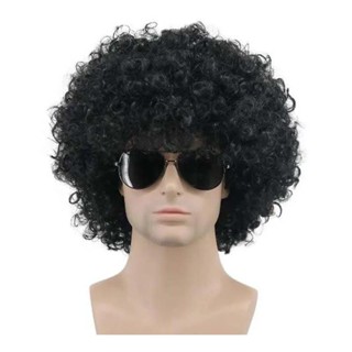 peruca cabelo Black Power preto para festa fantasia carnaval em Oferta na Shopee