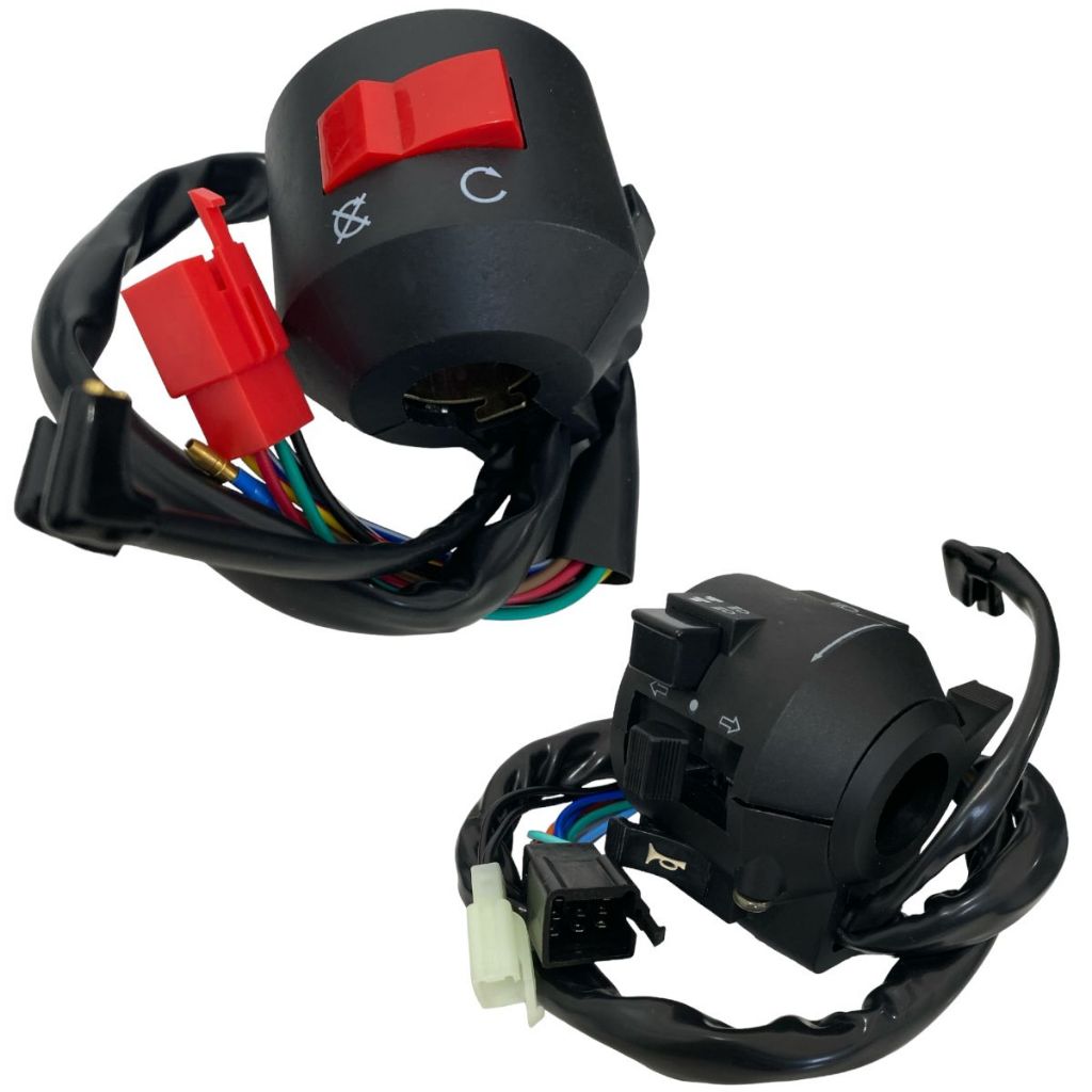 Kit Punho Chave Luz + Punho Partida Moto Honda Cbx 250 Twister 06 Á 08
