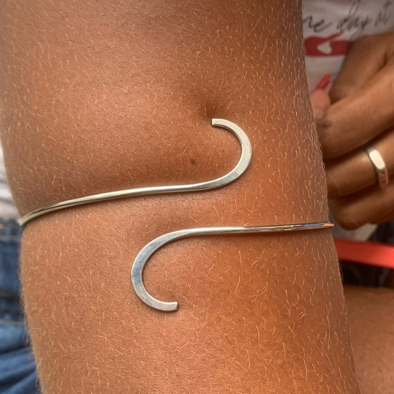 (✨lançamento)Bracelete Aço Inox Ajustável Unissex Pulseira Gancho Minimalista Antialérgica Resistente em Oferta na Shopee