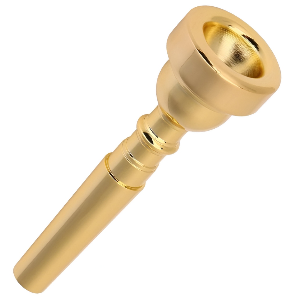 Bocal De Metal Para Trompete 7C Dourado Laqueado