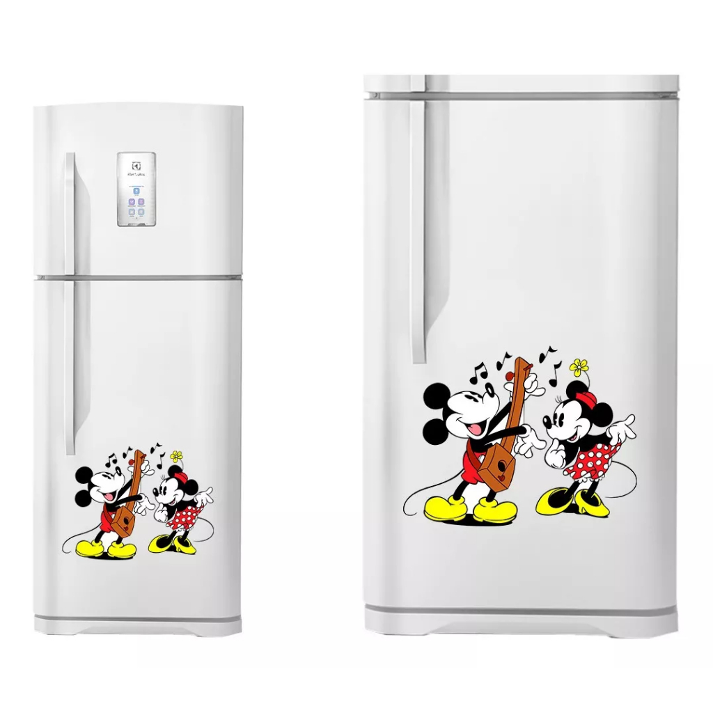 Adesivo Para Geladeira Frigobar Mickey Minnie S2 40x32cm - M