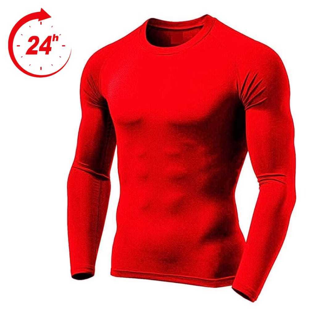 Blusa termica Proteção UV Básica Dry Fit Anti Suor Anti Odor Corrida Bike