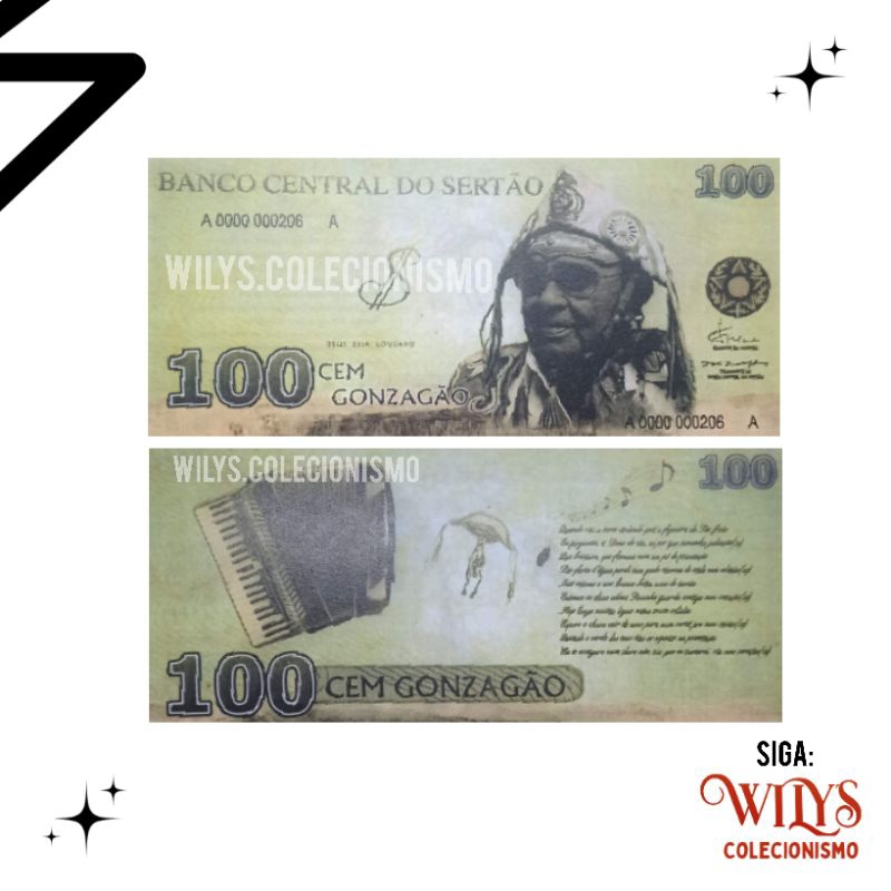 Cédula Fantasia - 100 Gonzagão