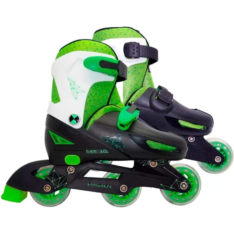 Patins Ajustável 31 á 34 Ben10 Verde e Preto - Astro Toys