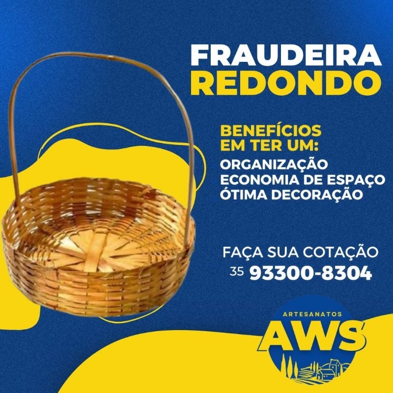 Cesta de Bambu Redonda  30