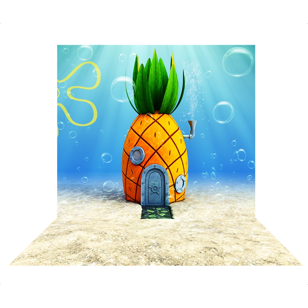 Fundo Fotográfico Cenário Tecido Sublimado Bob Esponja em Oferta na Shopee