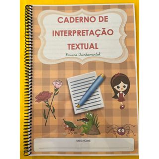 Caderno de Interpretação Textual para Ensino Fundamental em Oferta na Shopee
