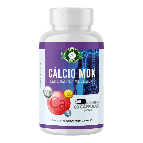 Cálcio MDK 60 cápsulas - 500mg - 60 cápsulas (FITMIX)