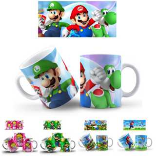 Caneca Super Mario COM SEU NOME de Porcelana Vários modelos em Oferta na Shopee