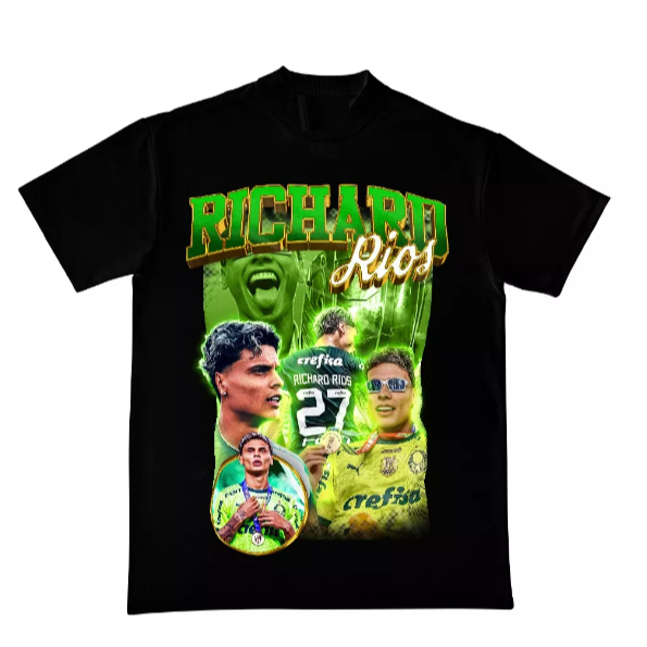 Camiseta Camisa Blusa Unissex Algodão Jogador Futebol Richard Rios