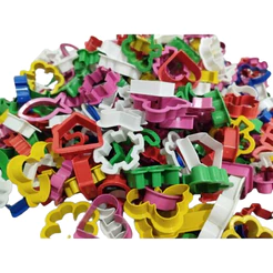 kit 100 Cortadores forminhas moldes para massinha de modelar