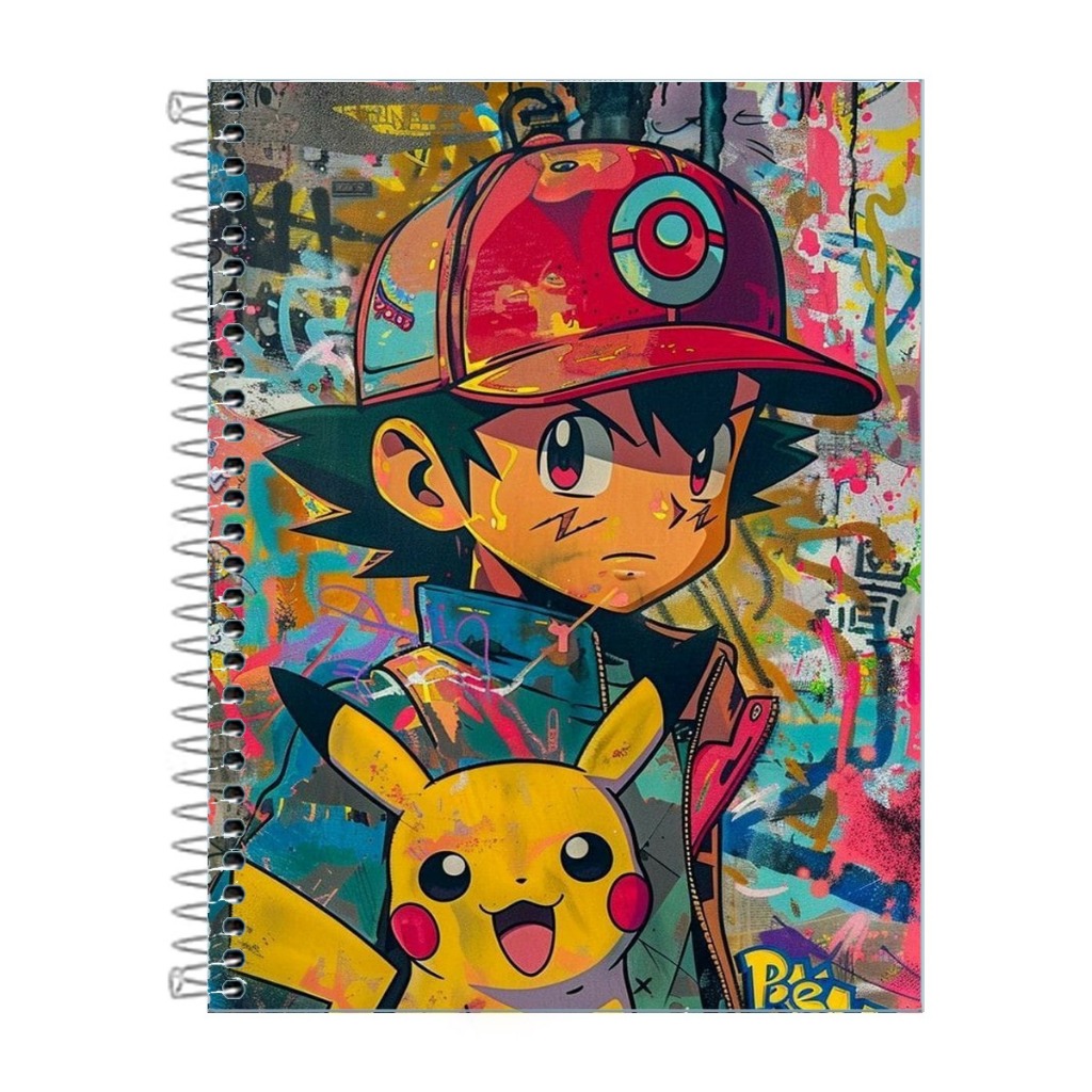 Caderno Pokemon Escolar 1,10 ou 20 Matérias em Oferta na Shopee