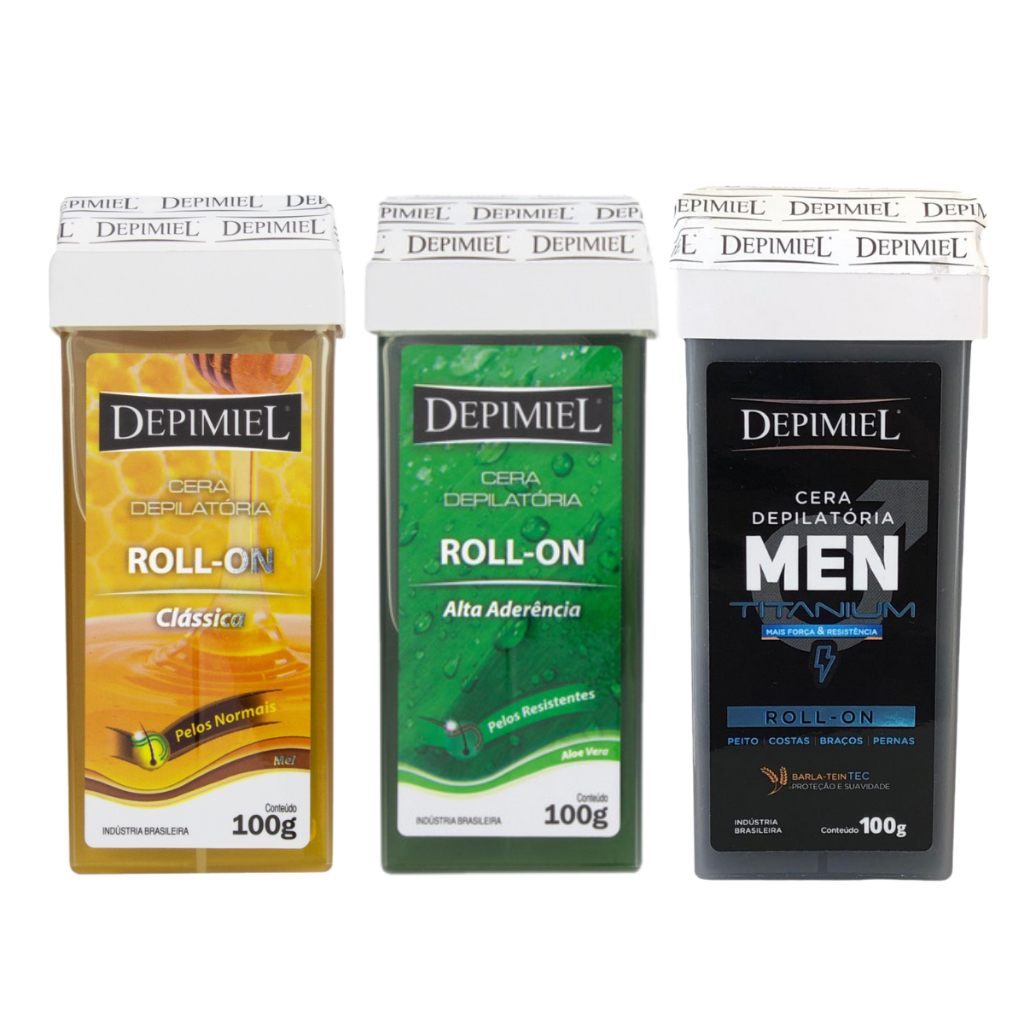 Cera Depilatória Roll-On Clássica Depimiel 100g Depilação Termocera- Depimiel