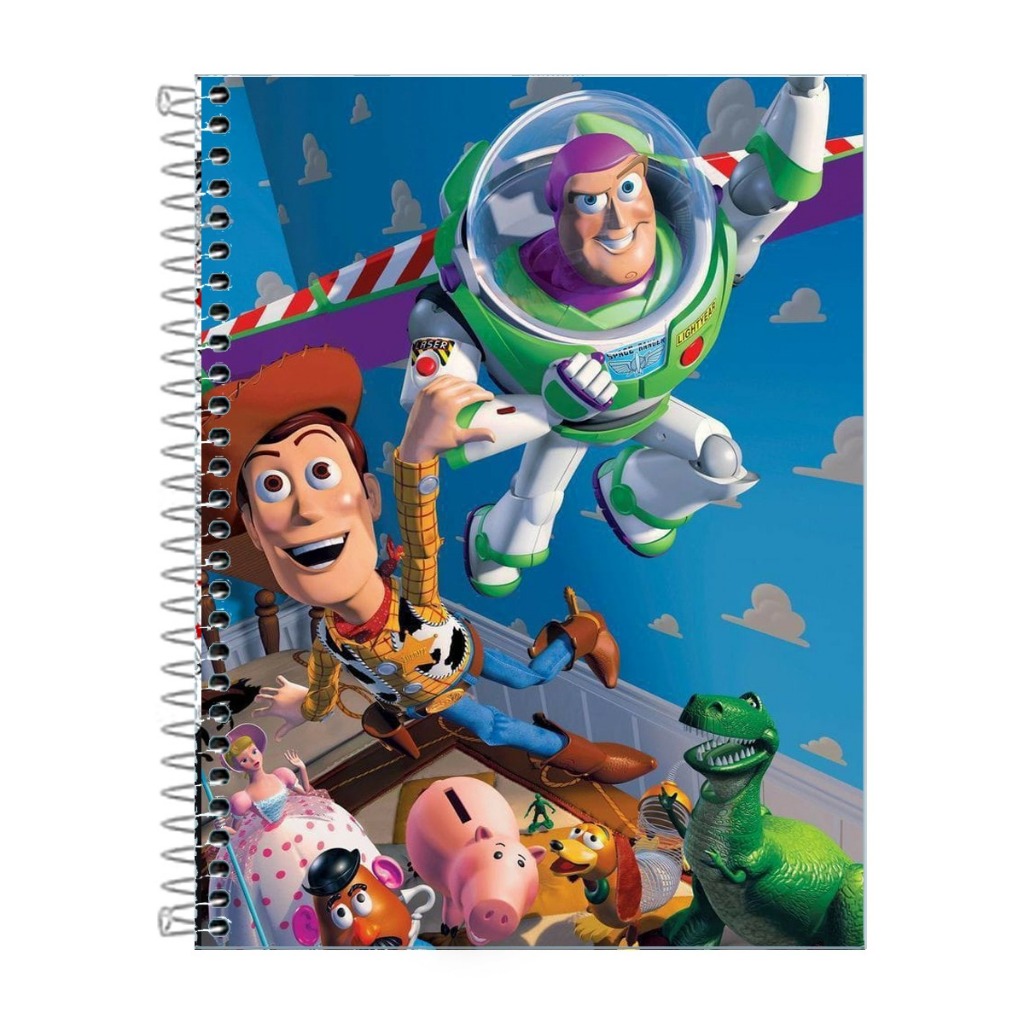 Caderno Toy Story Escolar 1,10 ou 20 Matérias em Oferta na Shopee