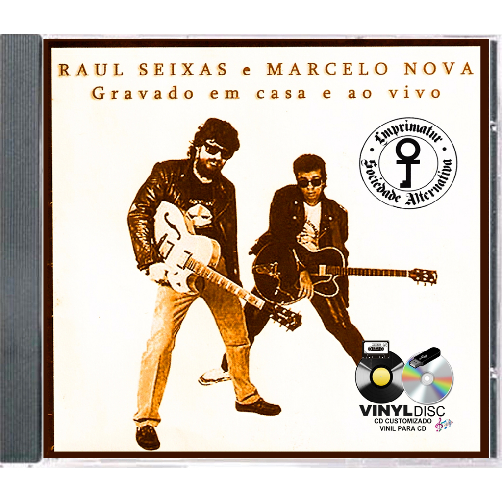 CD Raul Seixas - Gravado em Casa e Ao Vivo / Edçao Vinyl Disc