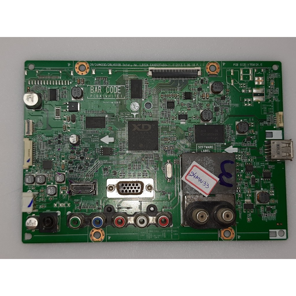 placa principal tv monitor lg 24mn33n