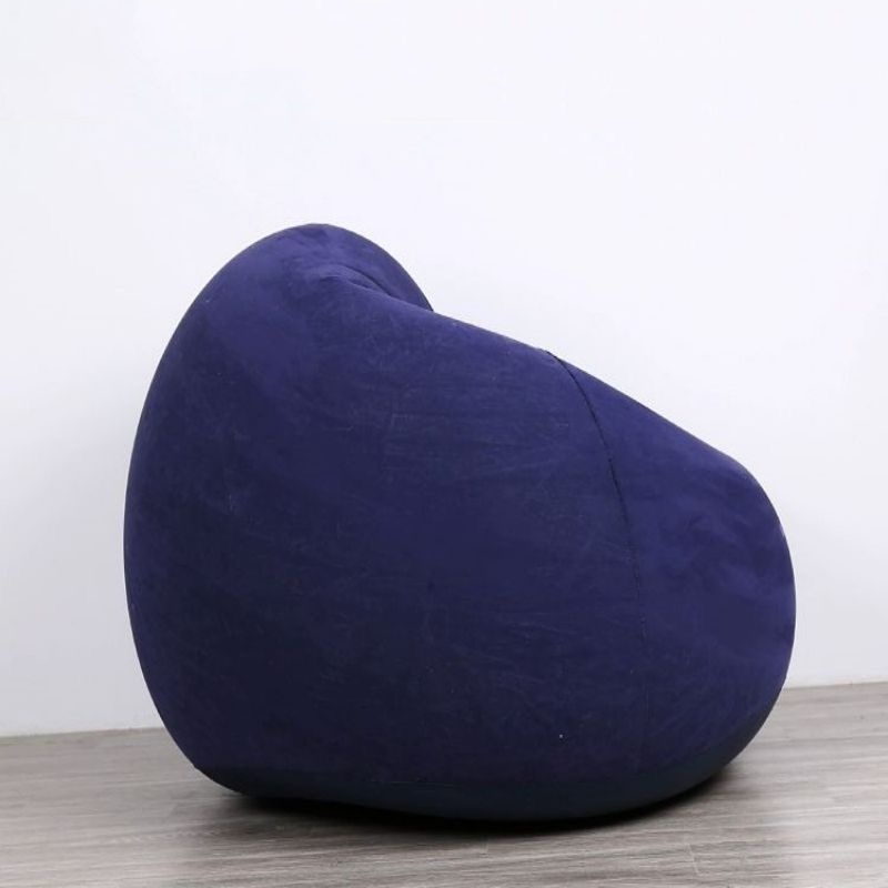 Azul Puff Gigante Redondo 99*83 Puff Gigante suede