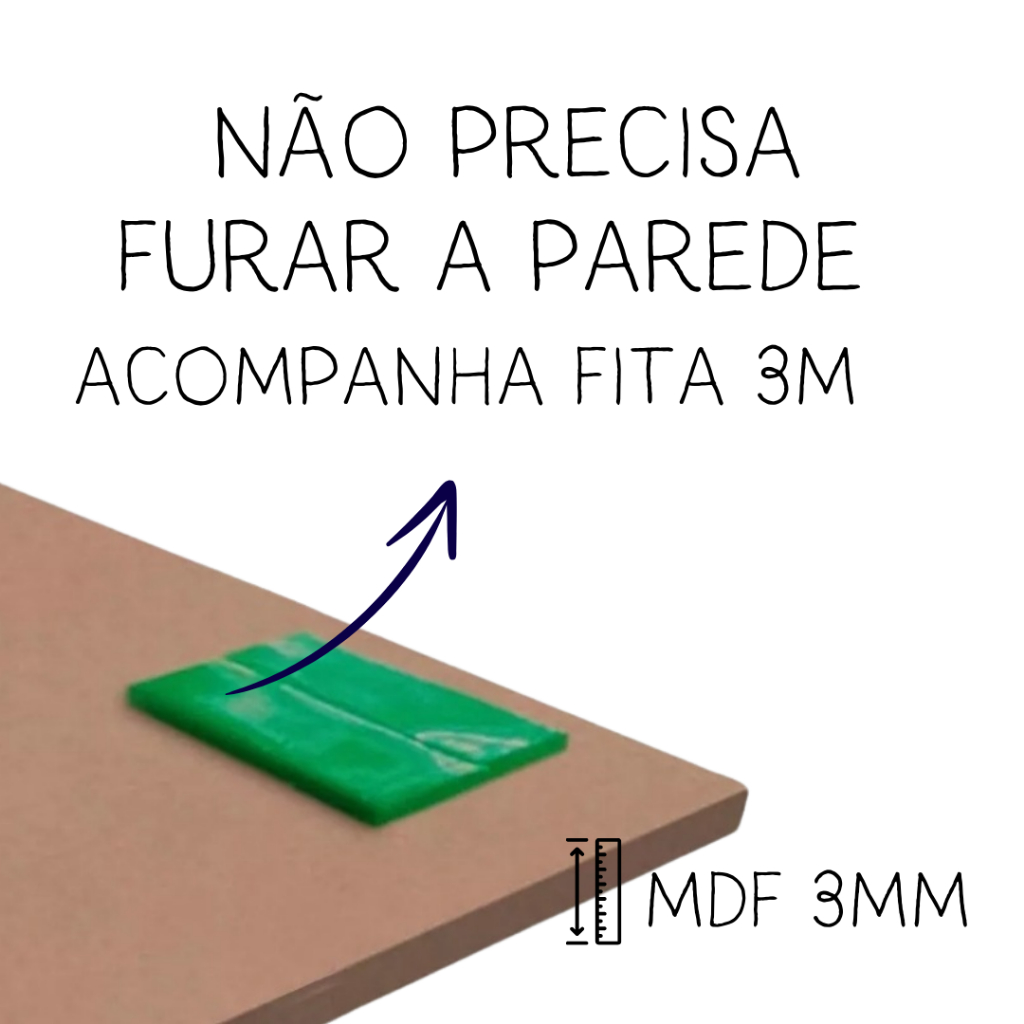 Kit 3 Quadros Decorativos Jardim Placa Decorativa MDF Quarto Infantil Bebê