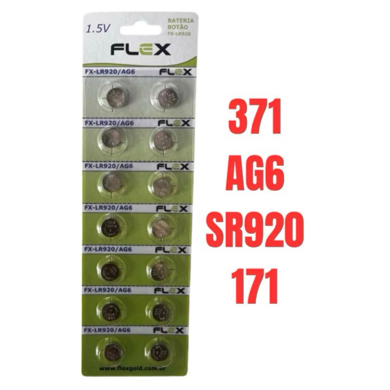 Bat/-:Alcalina Pilha 1,5V LR920 AG6 371 370 171 SR920 LR920