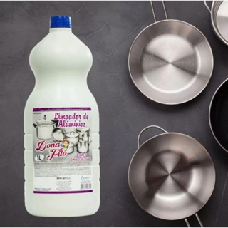 Limpador de Alumínio 1L limpa Panelas e da Brilho 2 em 1 Dona Filo em Oferta na Shopee