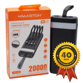 Power bank carregador portátil 5000 10000  20000mAH H'Maston  bateria externa em Oferta na Shopee