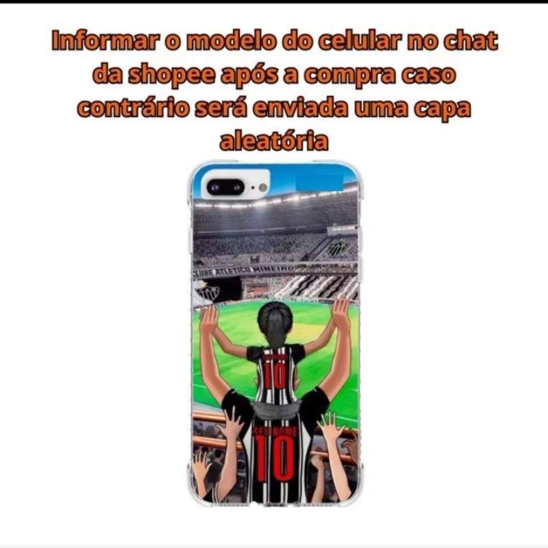 Capa de celular inspirada Atlético MG Pai e Filho(a) Galo Doido Variedades de Android e iPhone