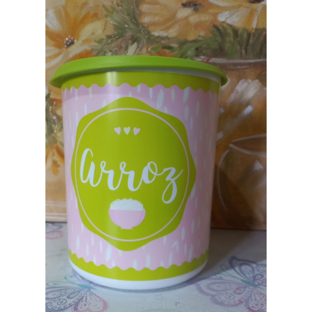 Pote hermetico tupperware, linha instananea, pote de arroz 2 litros, organização, praticidade.