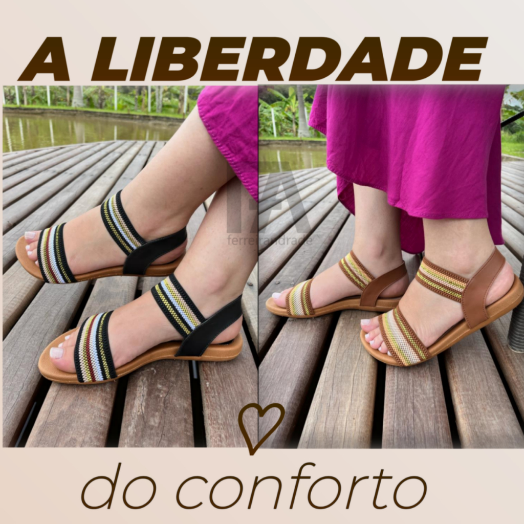 sandálias ortopédica muito confortável de elástico do 34 ao 40