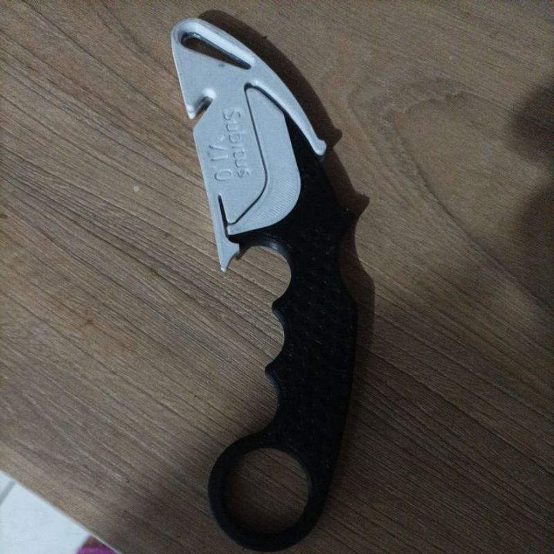 karambit com lâmina de estilete acessórios para acampamento e pesca