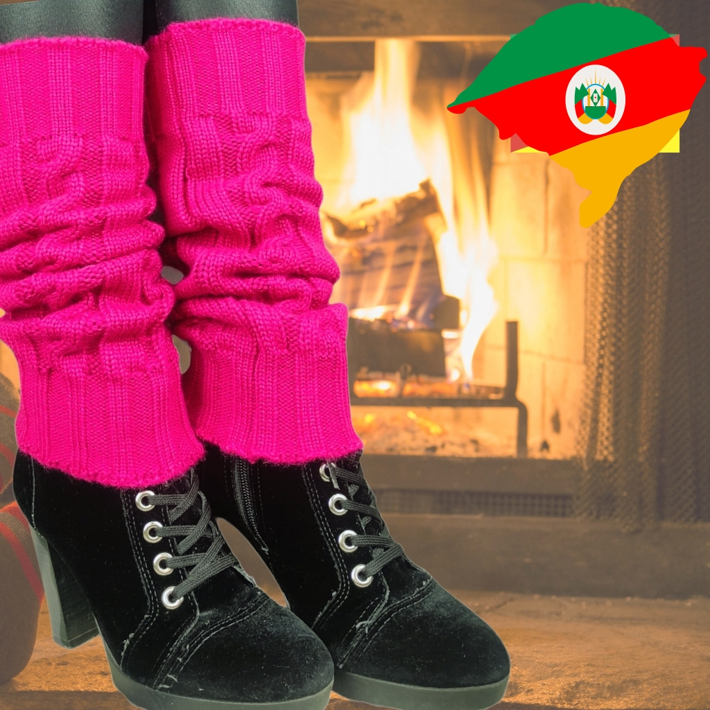 Polaina Térmica de Lã Quente Inverno Mais Vendida