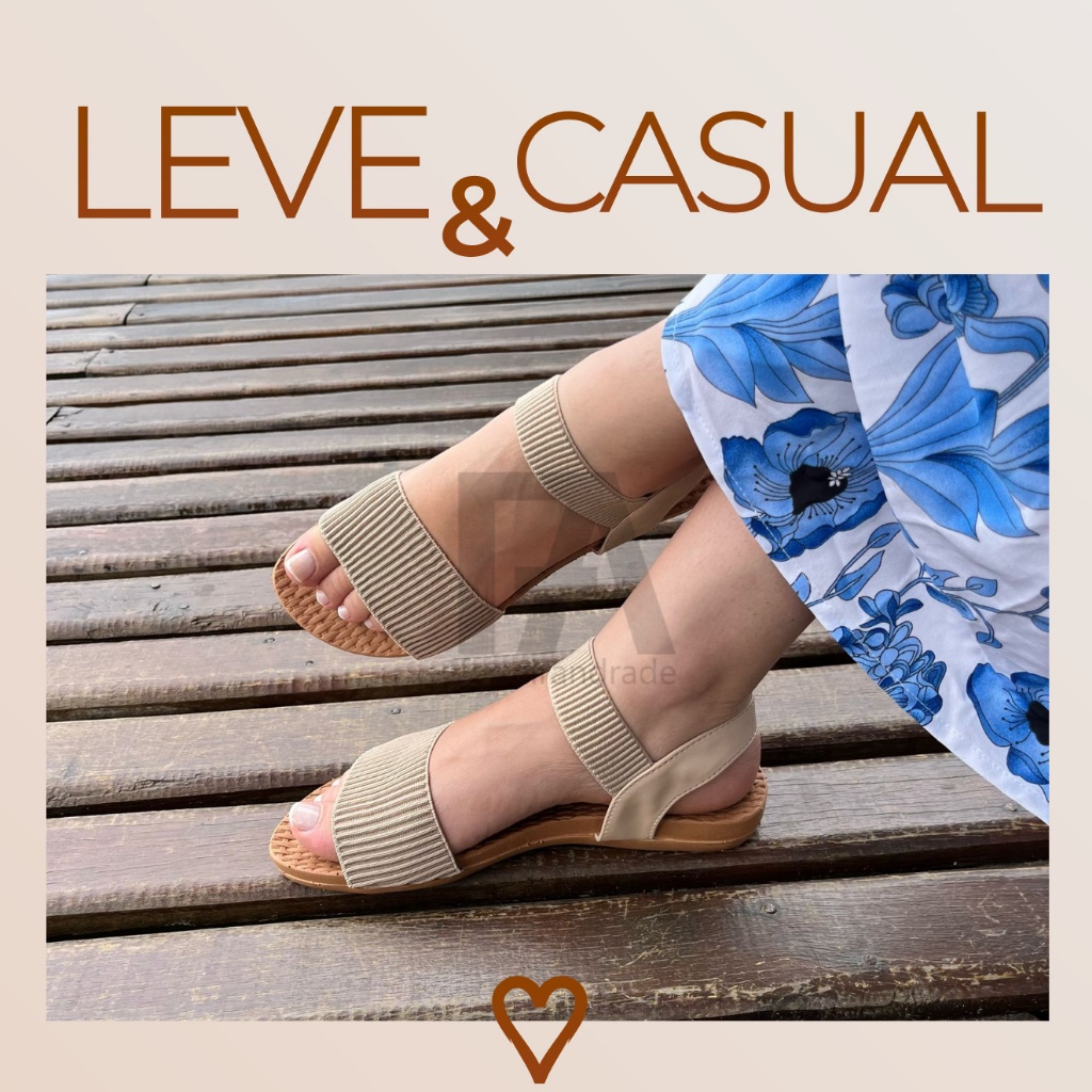 Sandália  Conforte casual uso dia dia em Oferta na Shopee