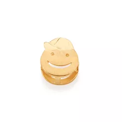 Pingente Rommanel Rosto de Menino Acetinado e Boné Liso 1,0 cm 540685